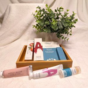 NIB Organic, Vegan, Cruelty-Free Lip Balm & Lip Mask Trio (x3) BUNDLE